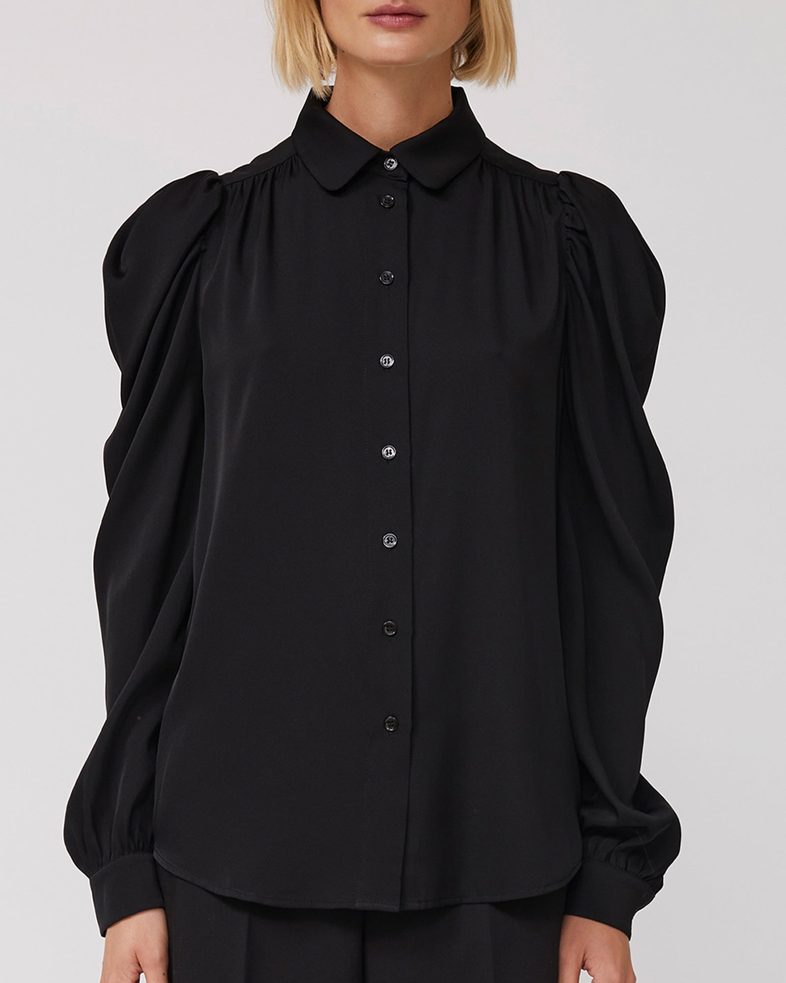 Harper Silk Blouse - Black