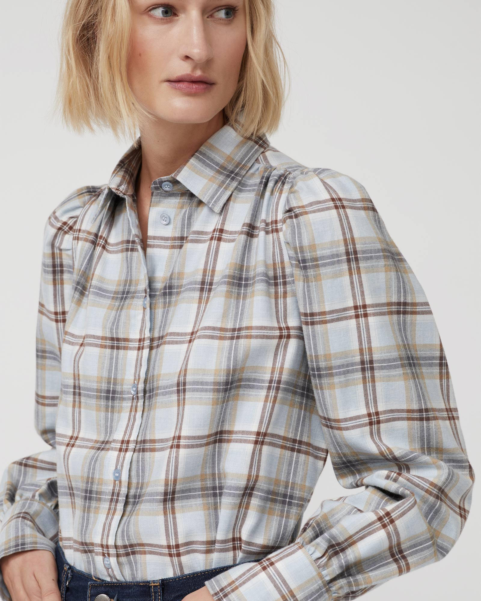 Amelie Flannel Shirt - Breeze