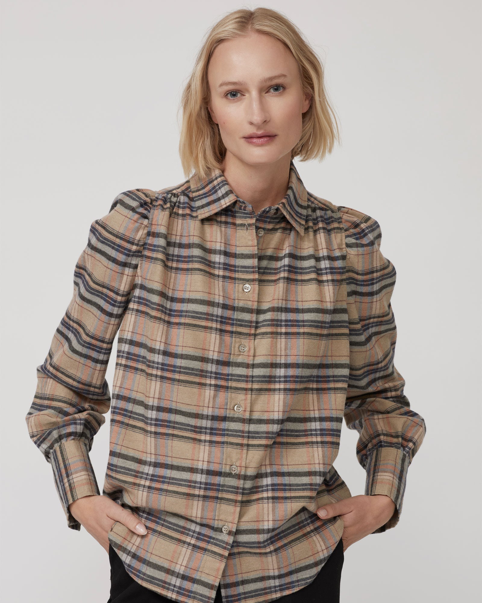 Amelie Flannel Shirt - Harvest
