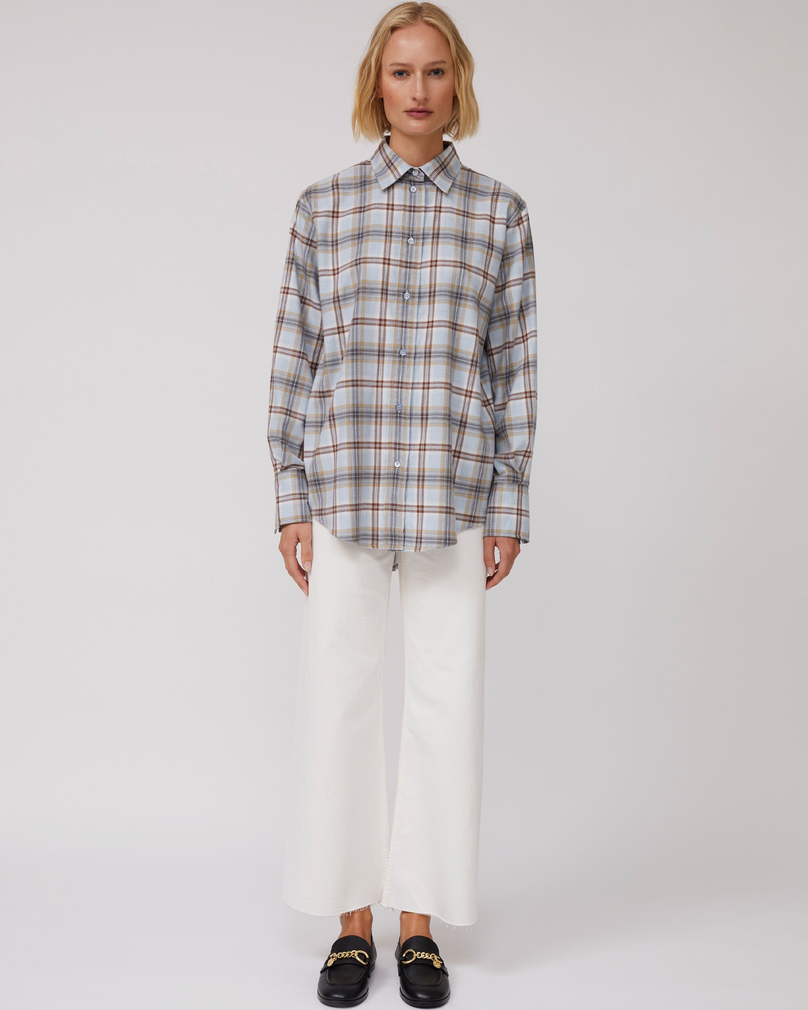 Giselle Flannel Shirt - Breeze