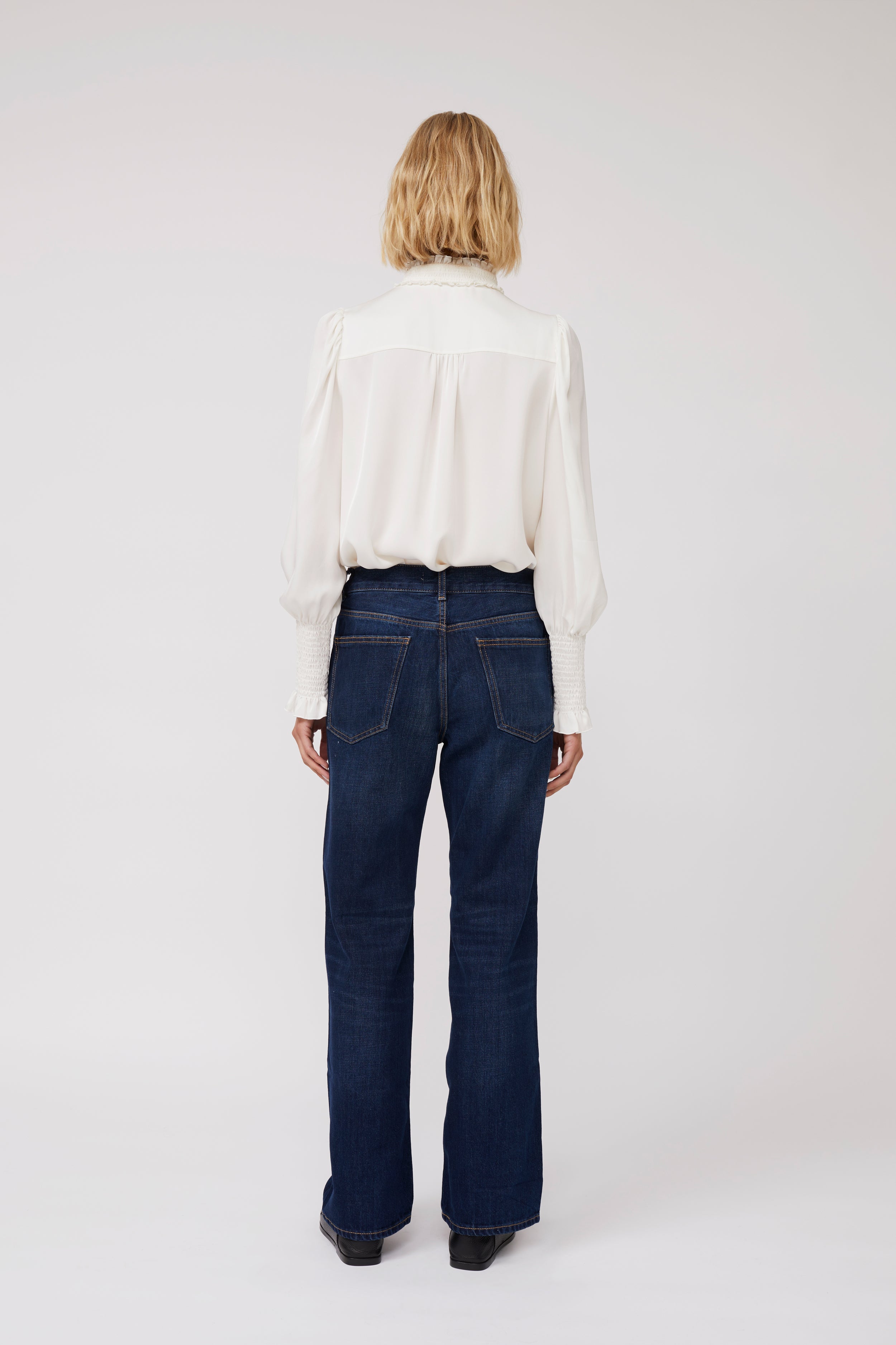 Mila Silk Blouse - White