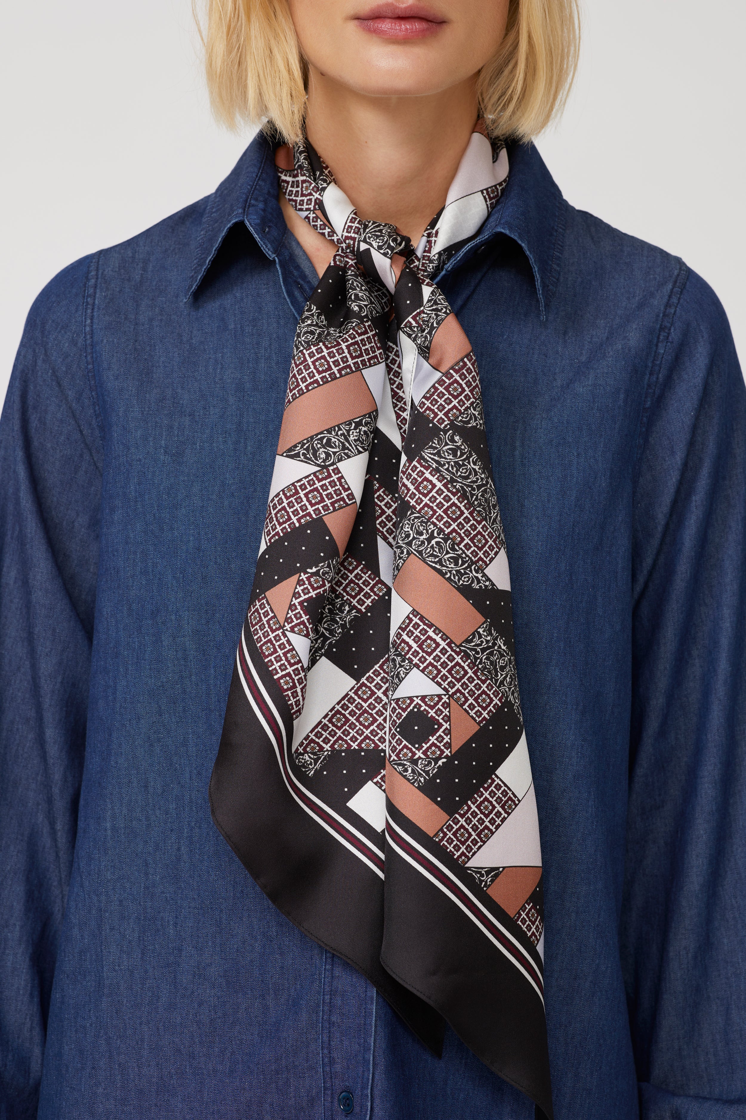 Patchwork Silk Scarf