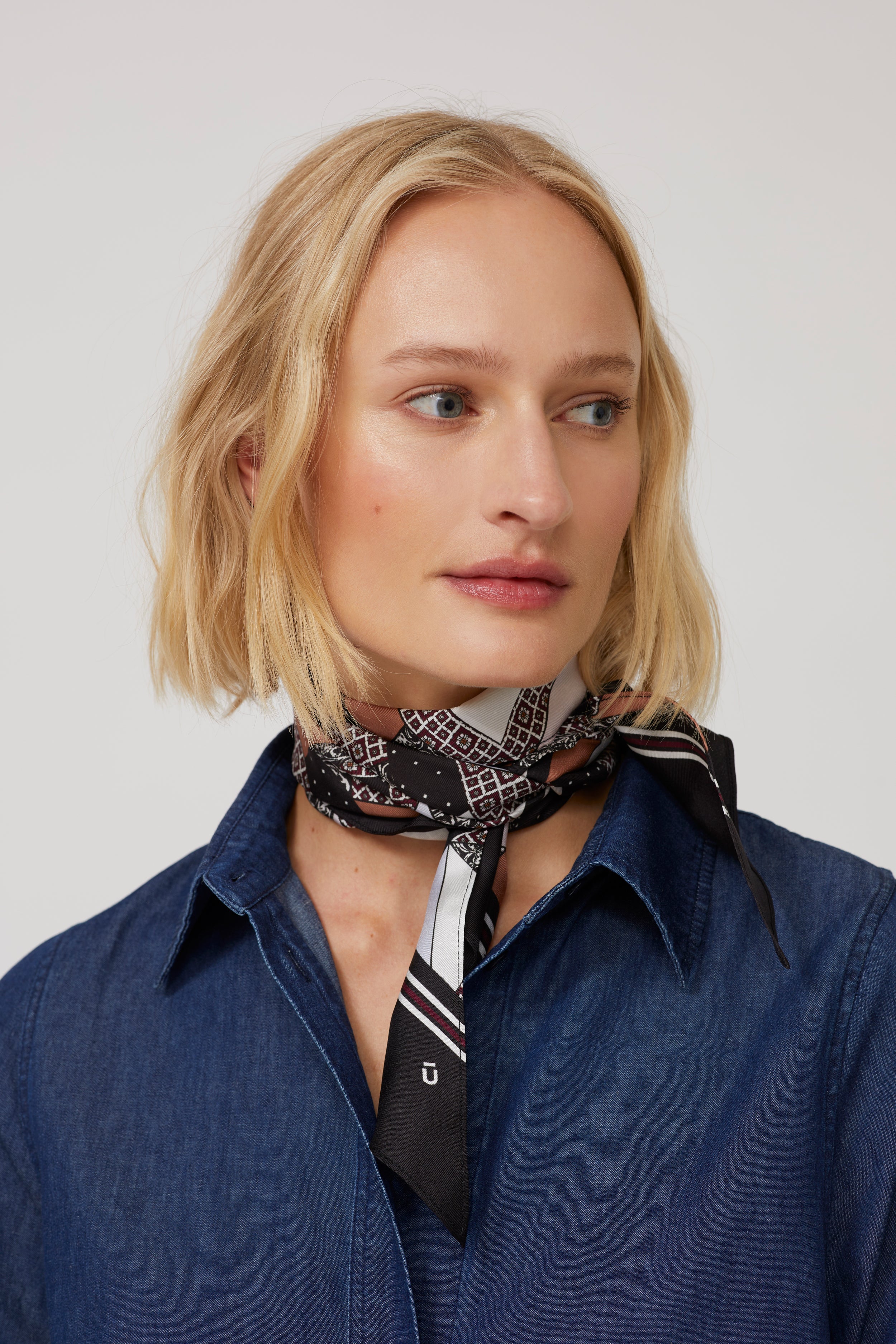 Patchwork Silk Scarf