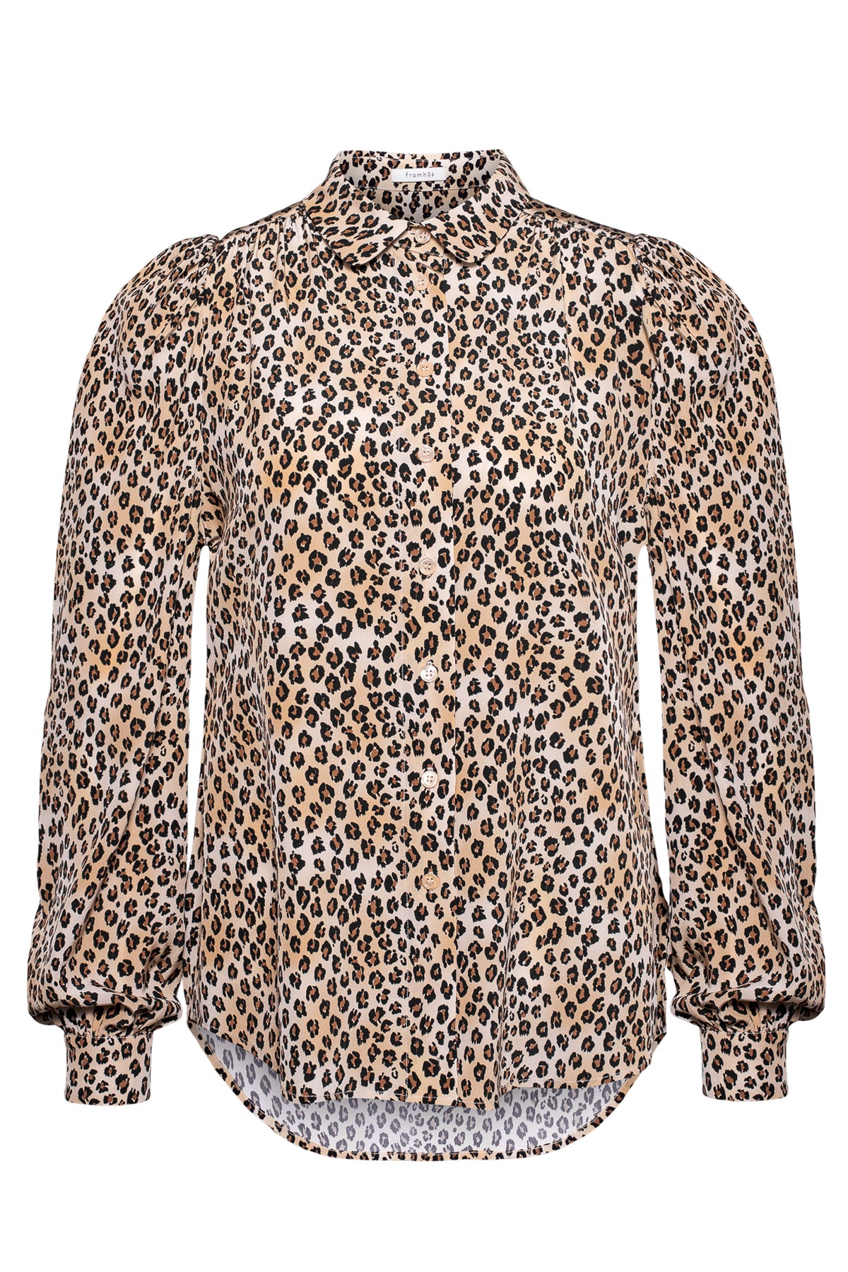 Harper Silk Blouse - Leopard