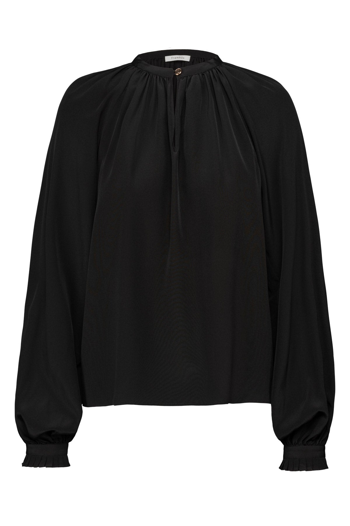 Ingrid Silk Blouse – Black