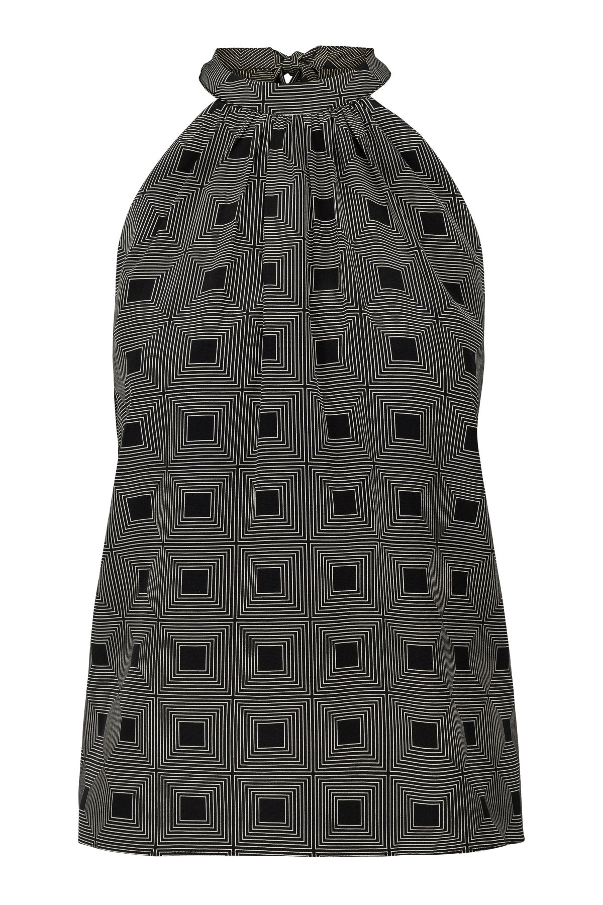 Maria Silk Top – Black