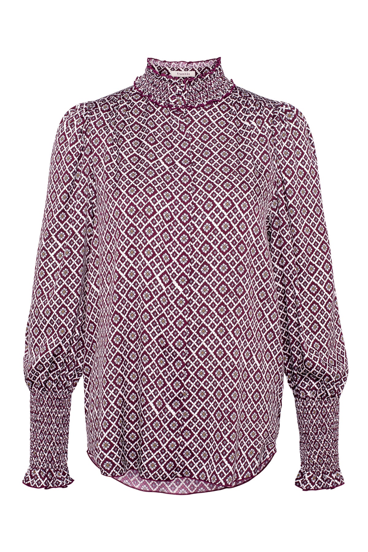 Mila Silk Blouse - Japanese Garden Print