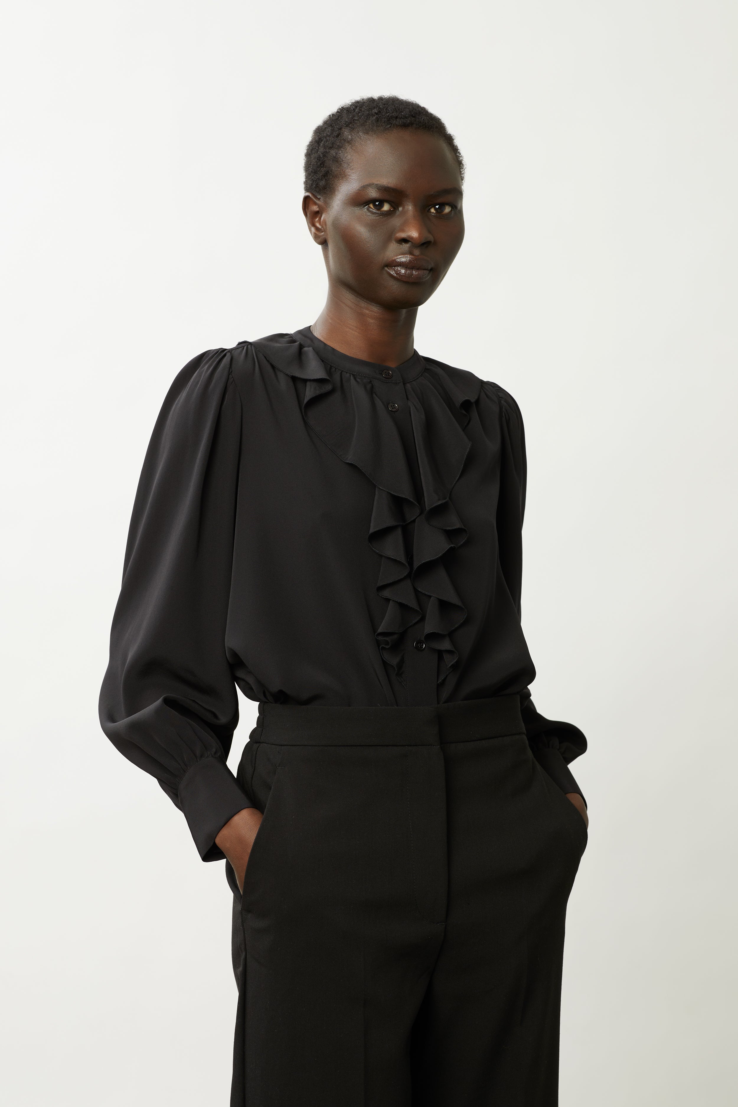 Eloise Silk Blouse - Black