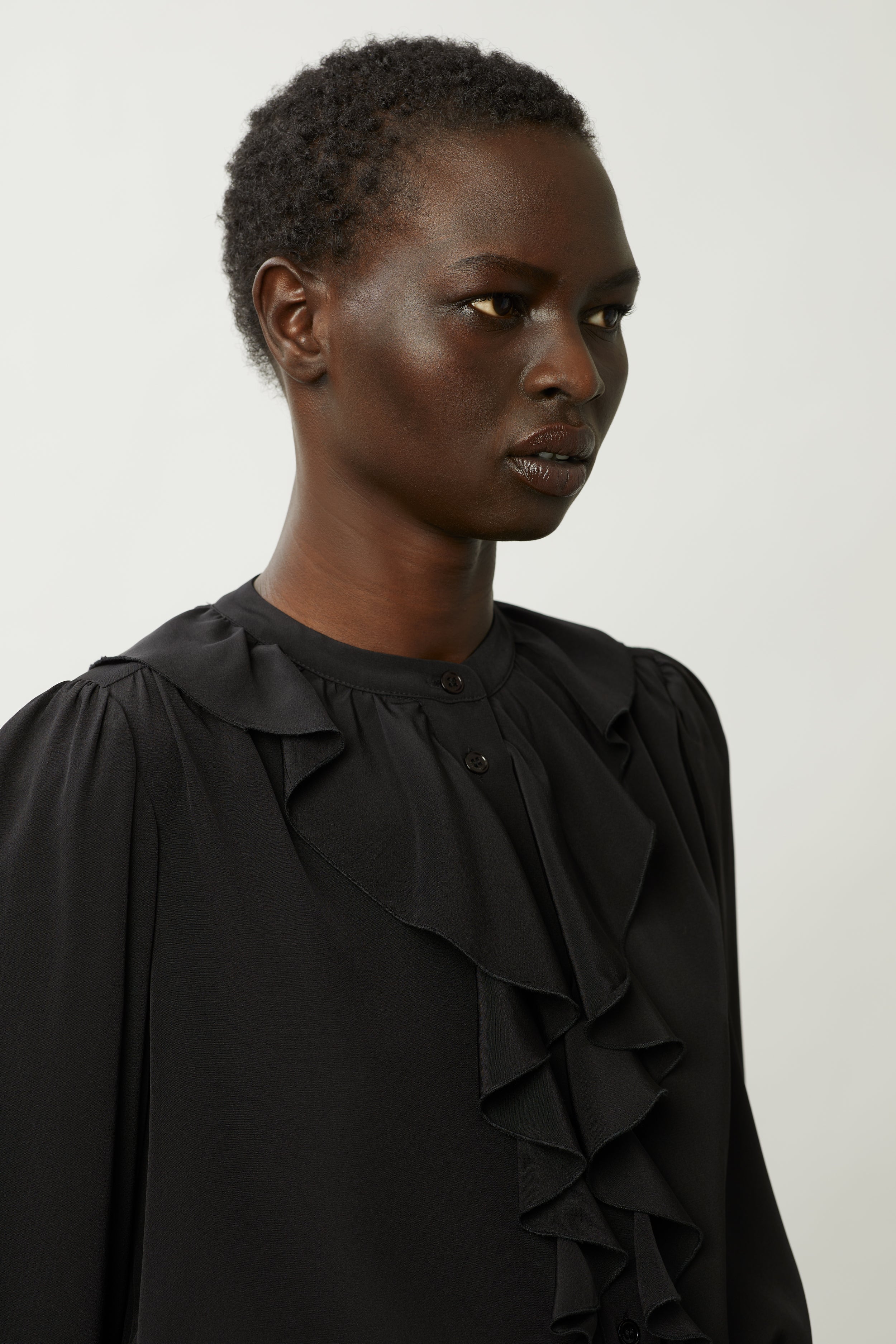 Eloise Silk Blouse - Black