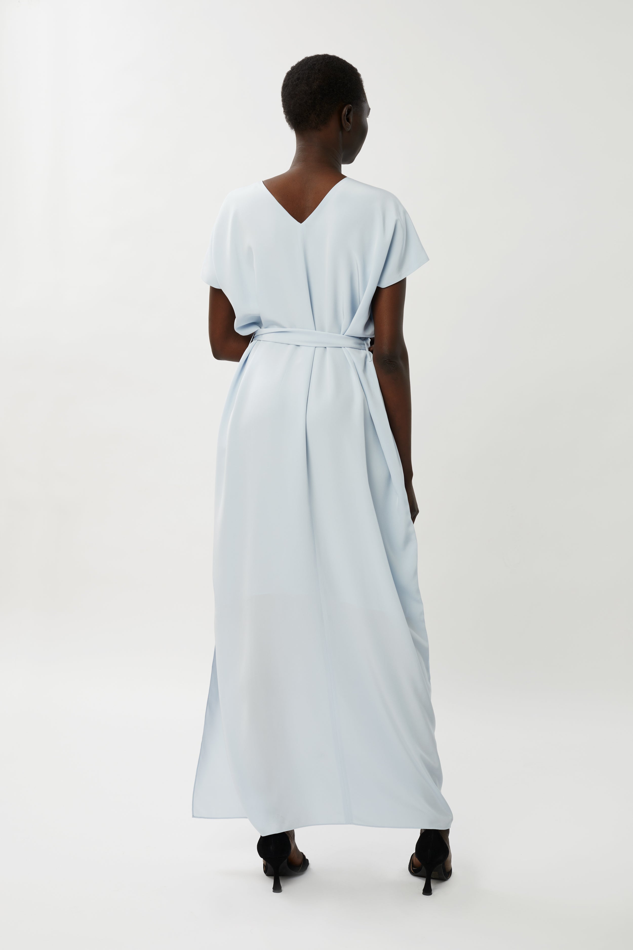 Zoe Silk Maxi Dress - Ice