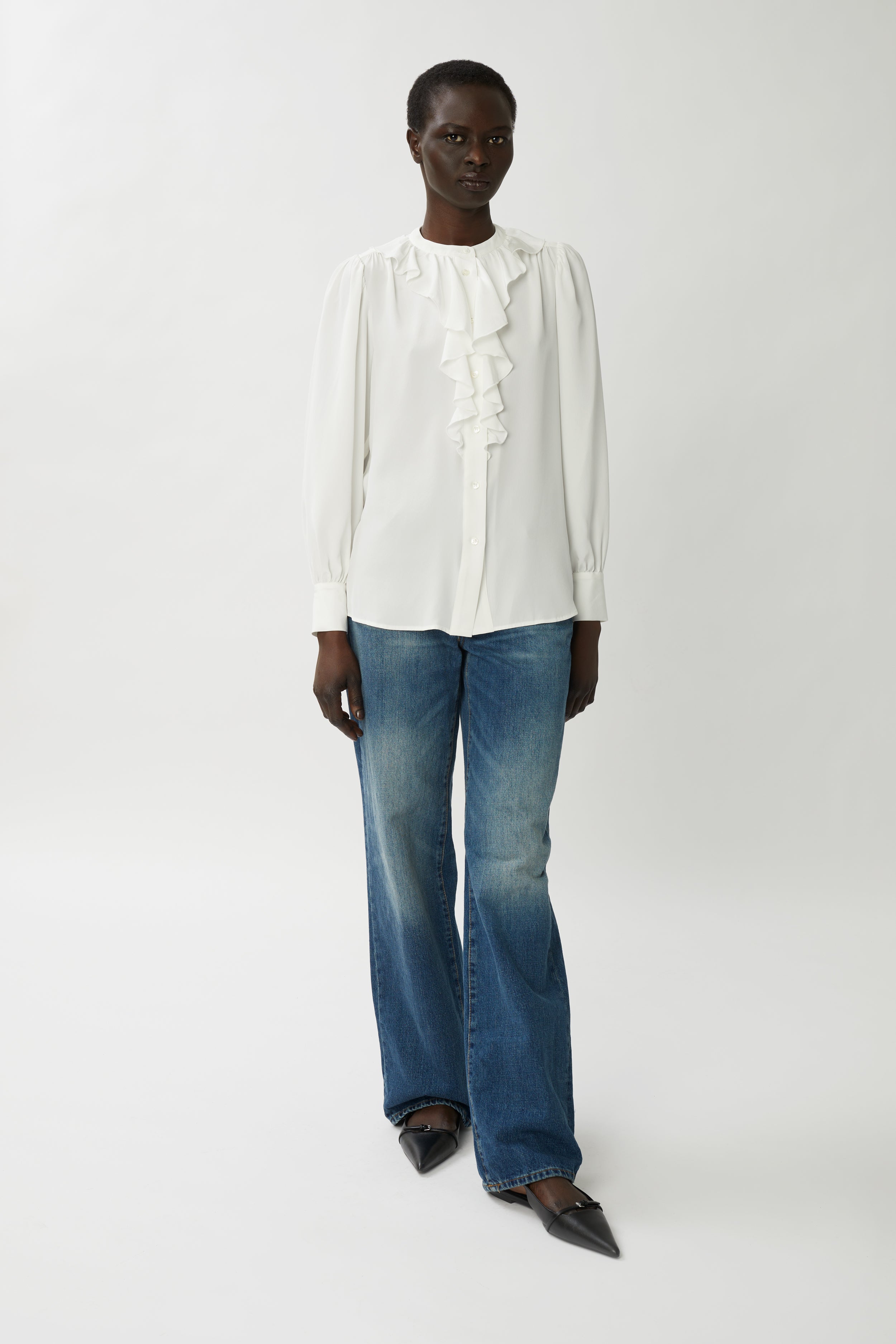 Eloise Silk Blouse - White