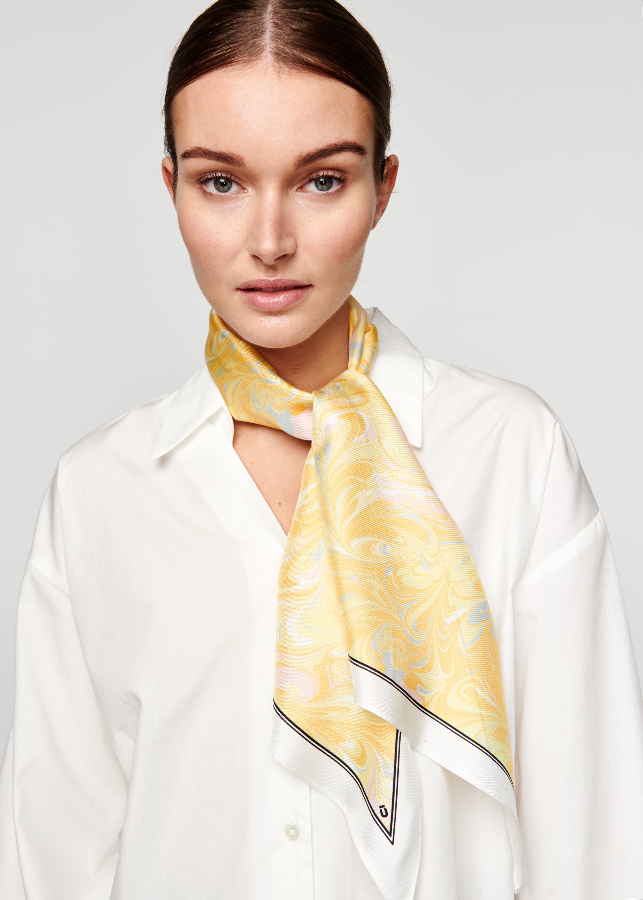 Kim Silk Scarf - Lemonade