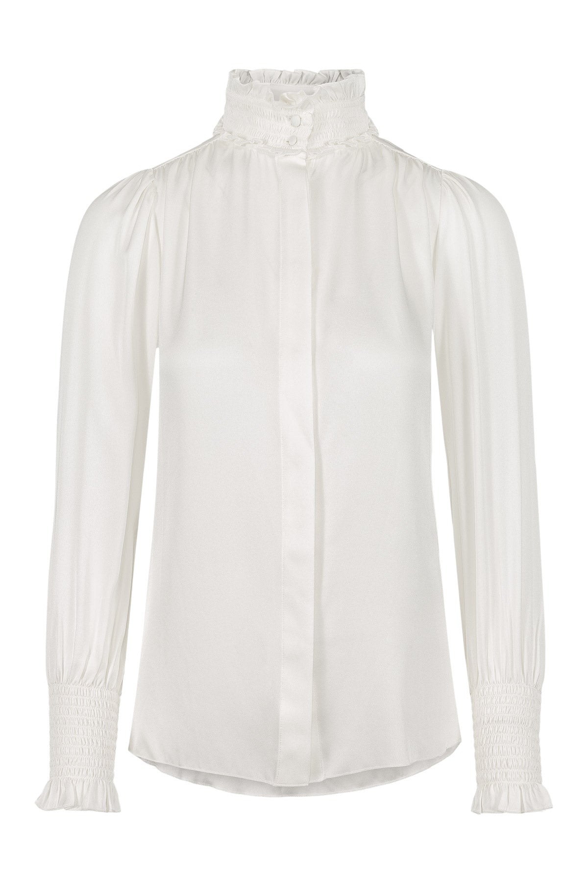 Mila Silk Shirt - White