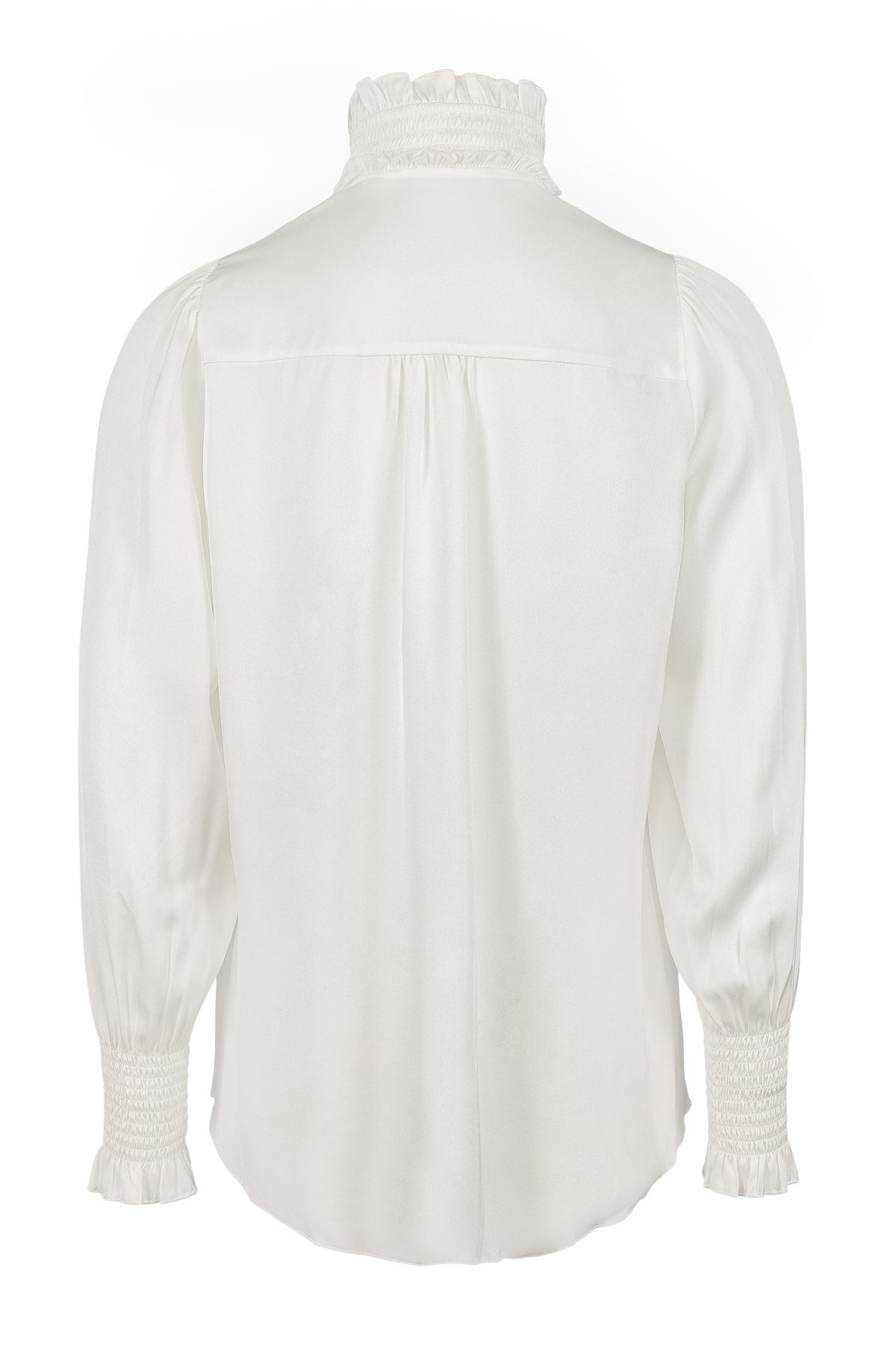 Mila Silk Shirt - White