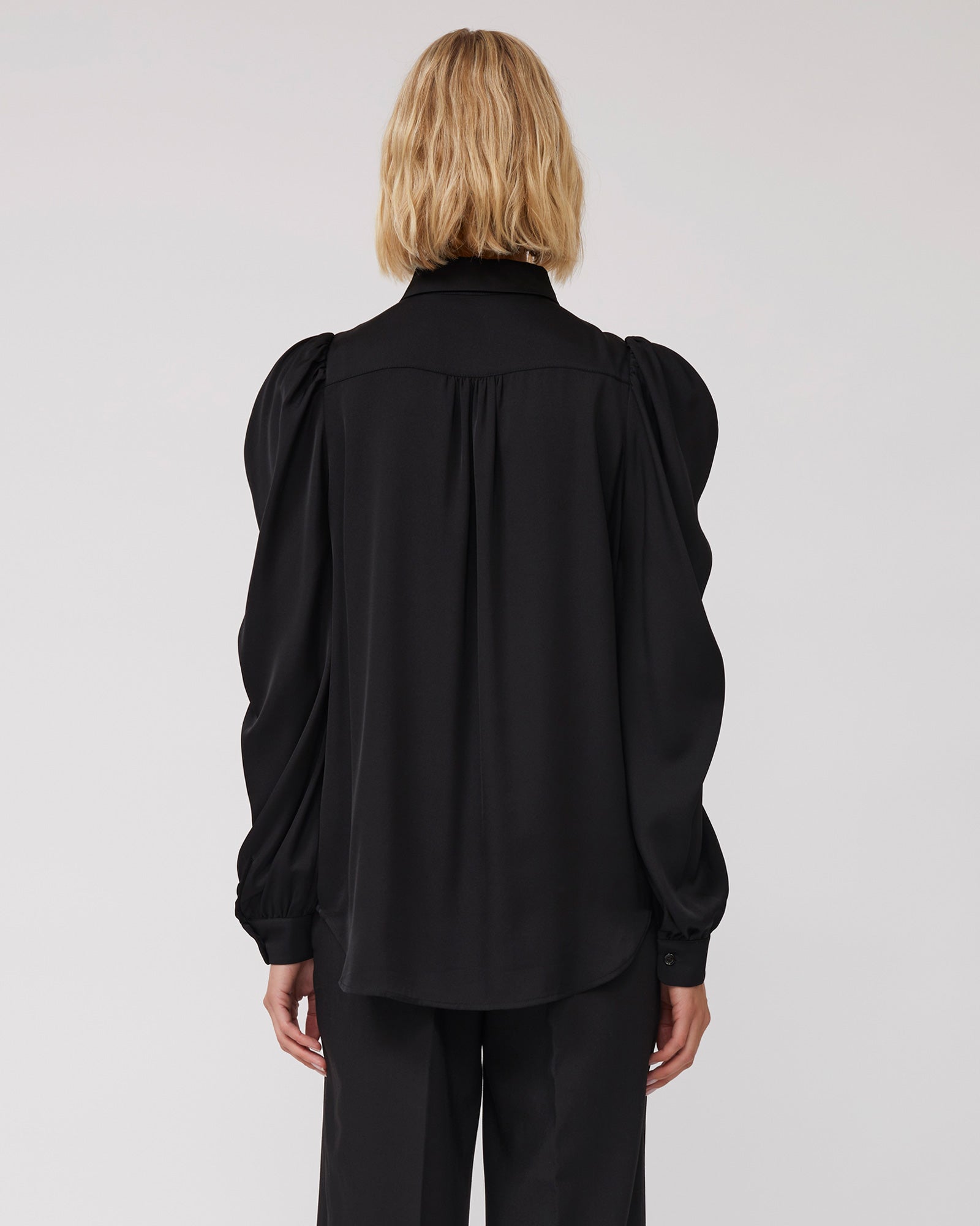 Harper Silk Blouse - Black