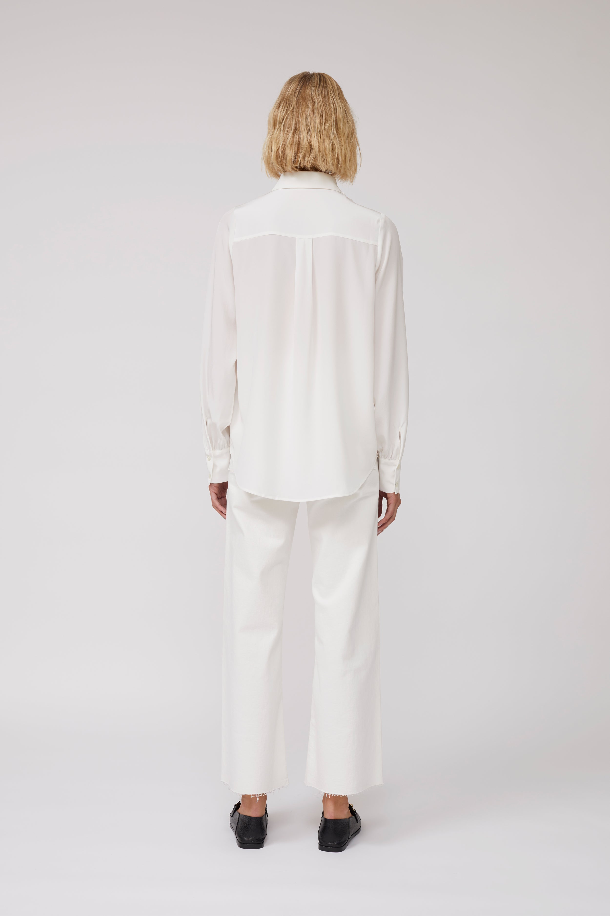 Adele Silk Shirt - White