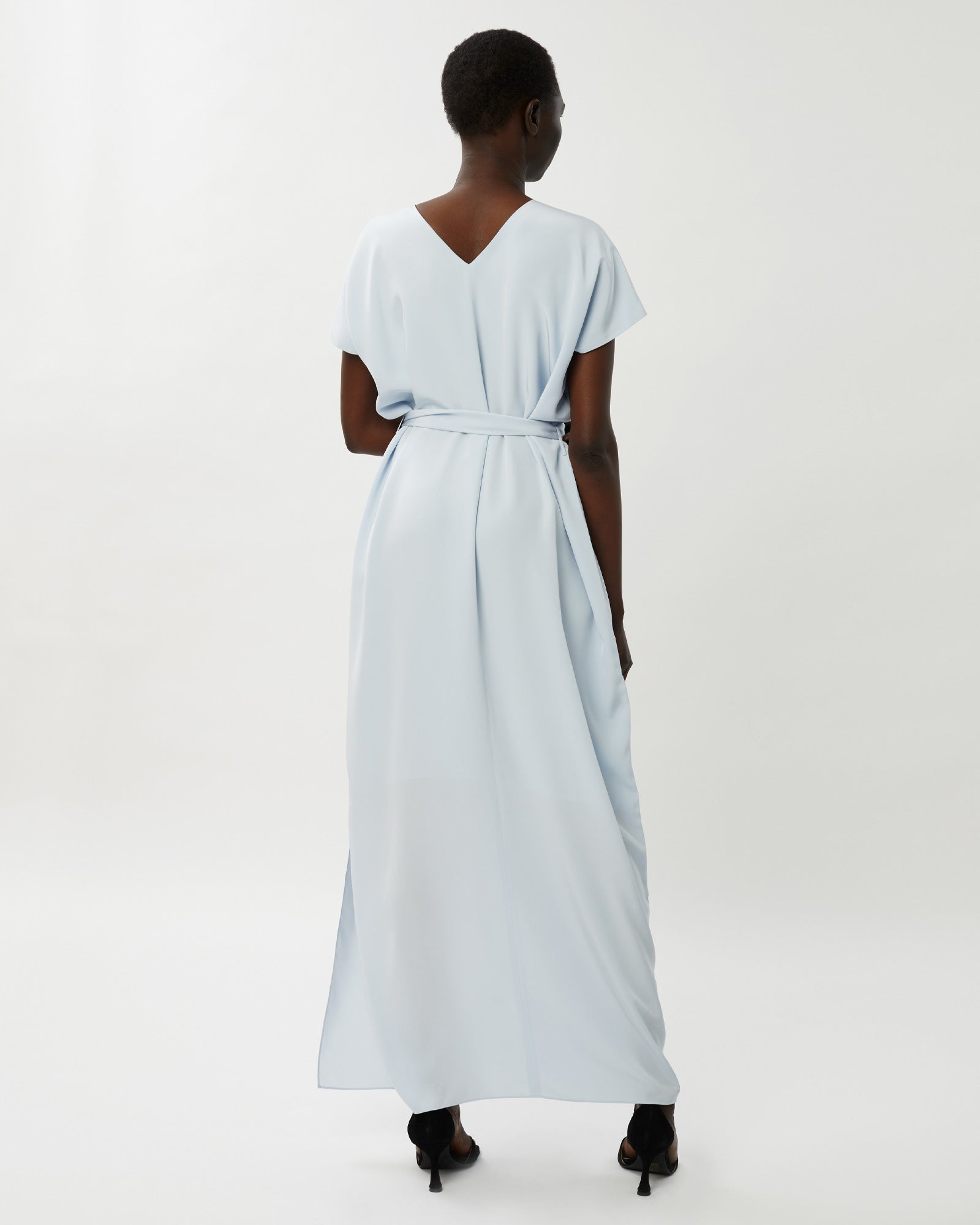 Zoe Silk Maxi Dress - Ice