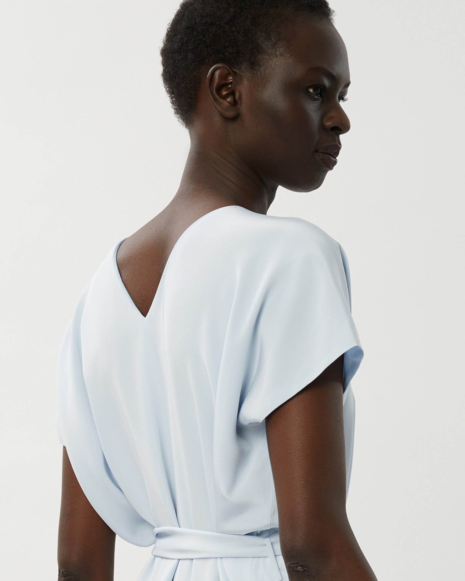 Zoe Silk Maxi Dress - Ice