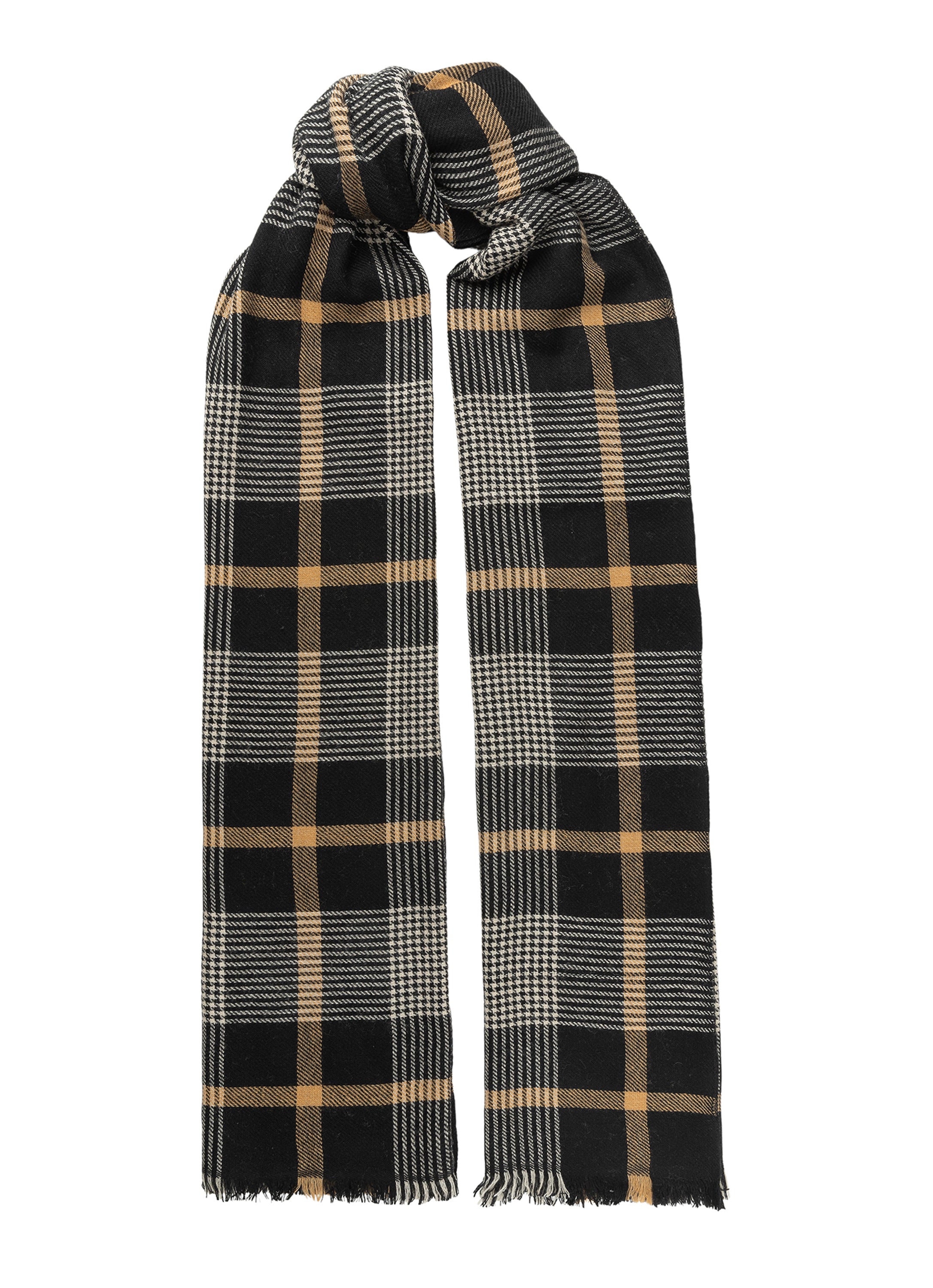 Jojo Merino Wool Scarf - Black