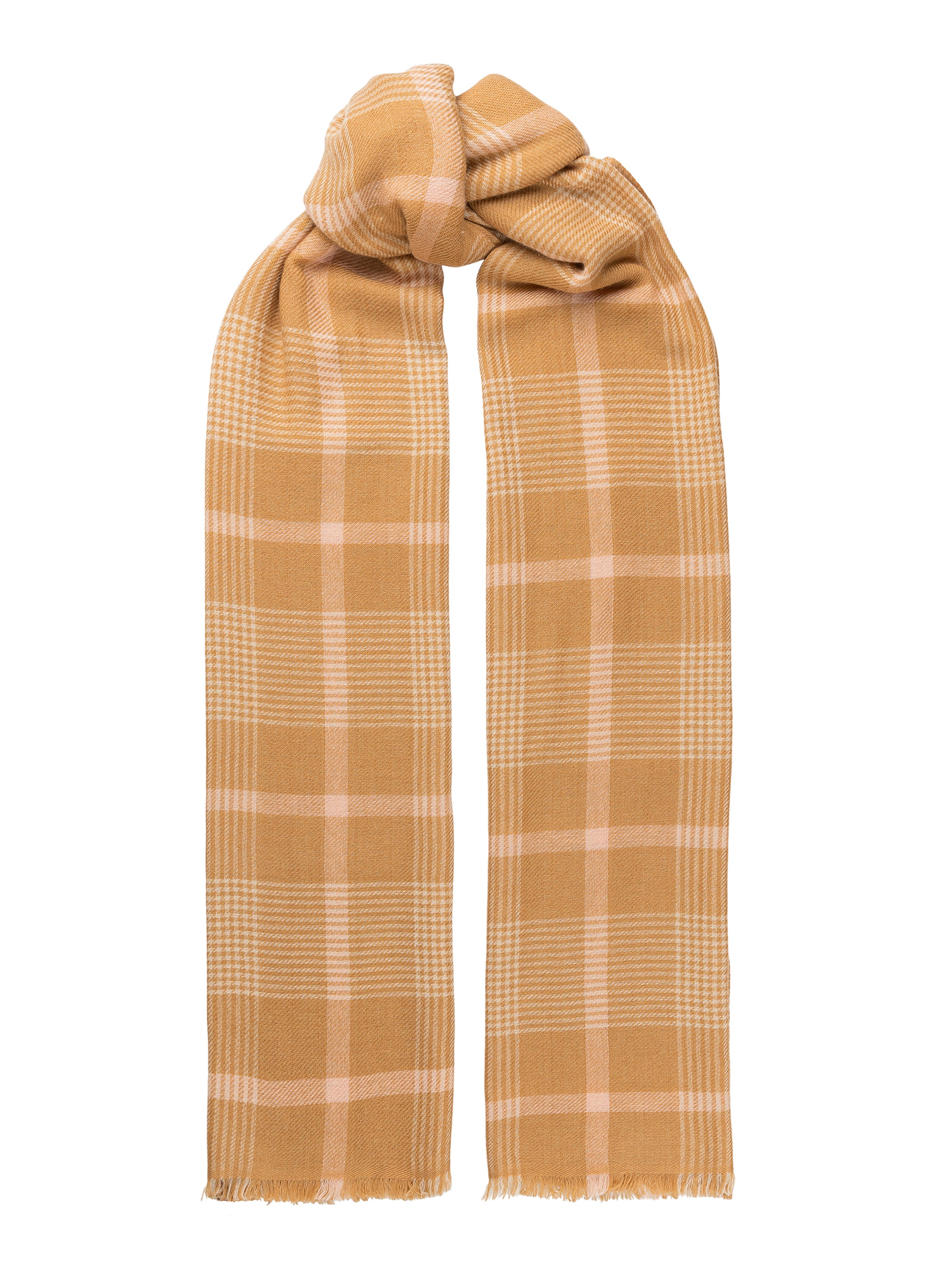 Jojo Merino Wool Scarf - Camel