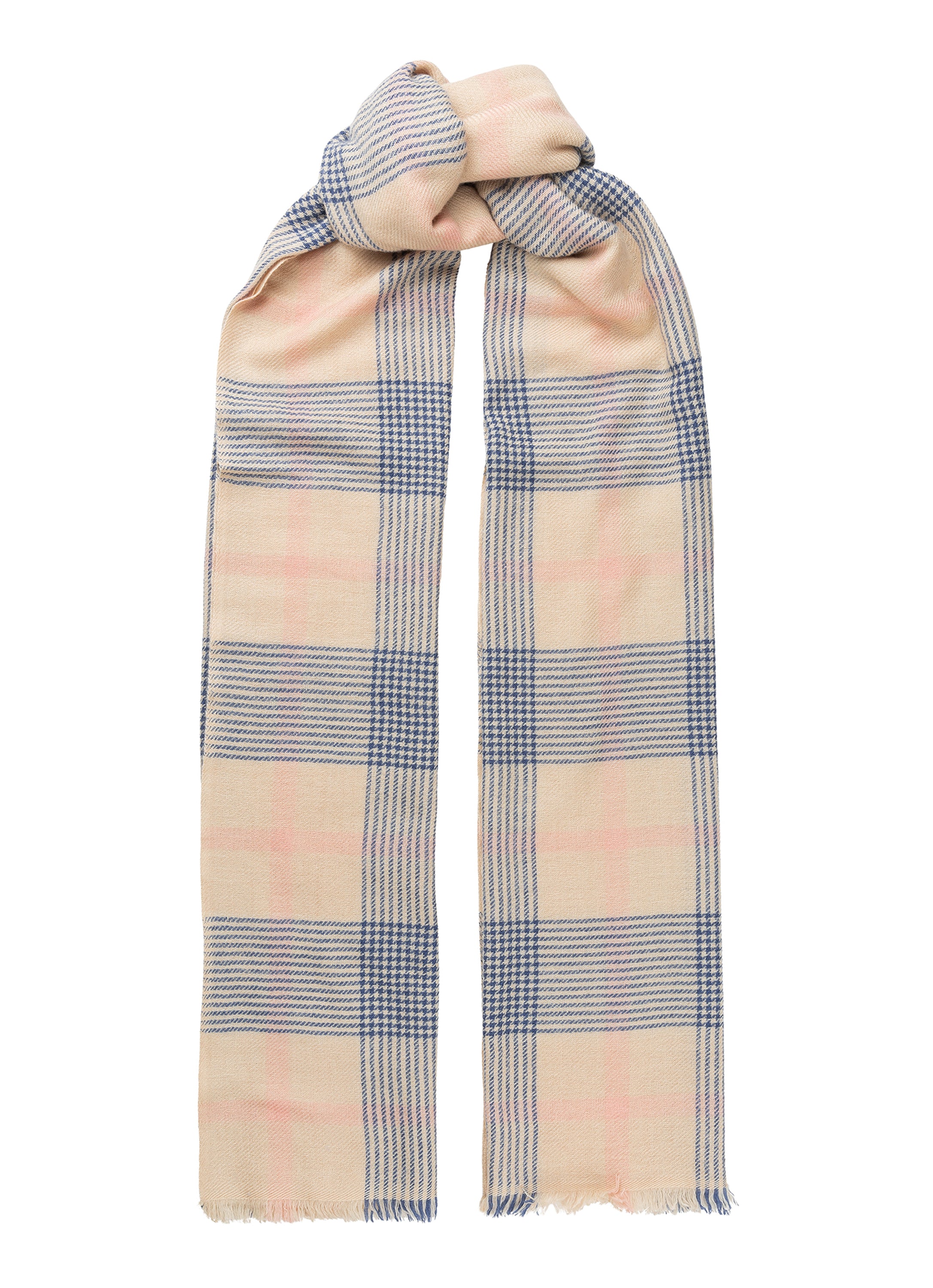 Jojo Merino Wool Scarf - Denim