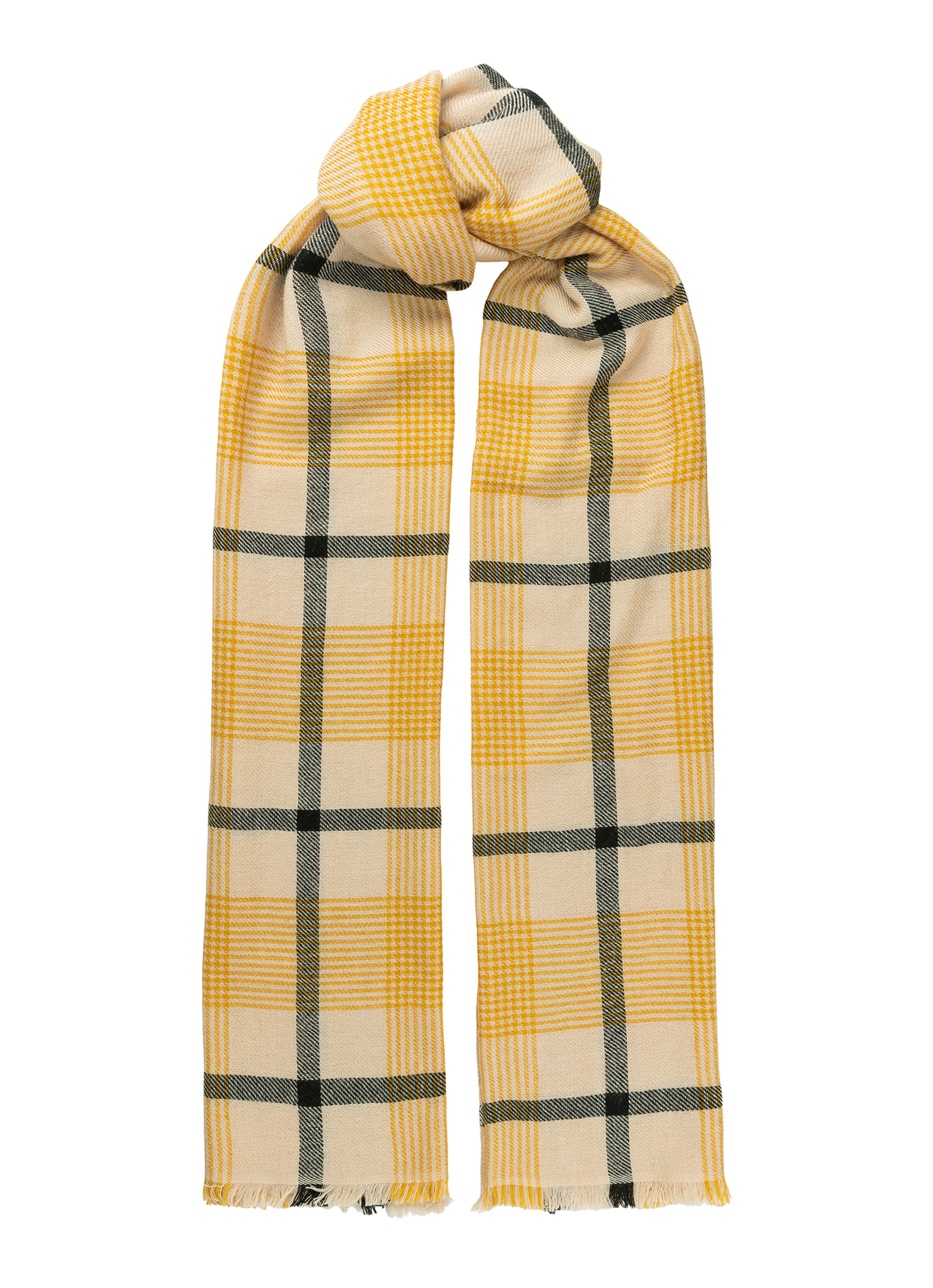 Jojo Merino Wool Scarf - Ochre