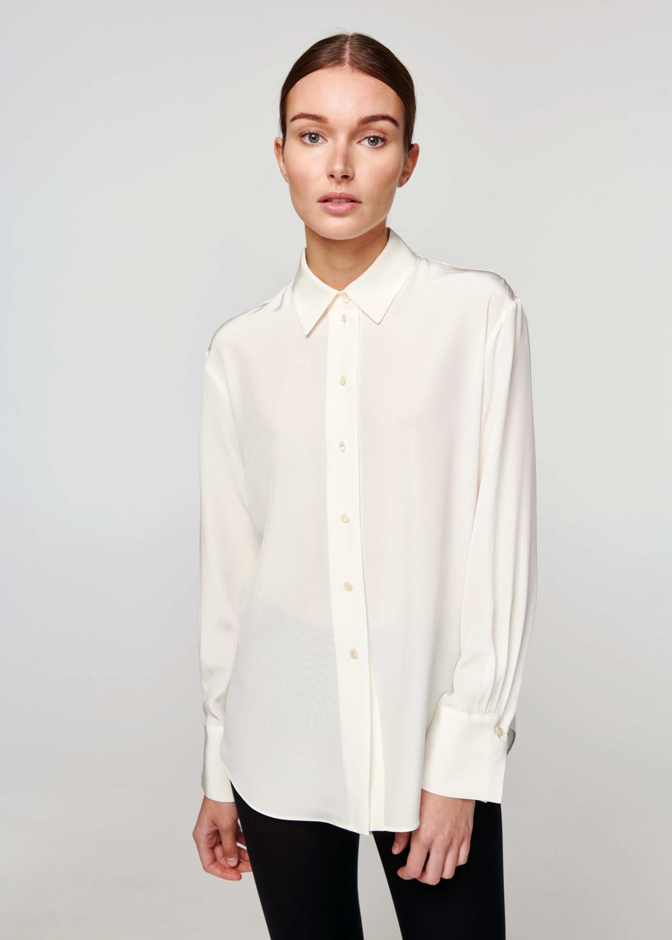 Giselle Silk Shirt - Ivory