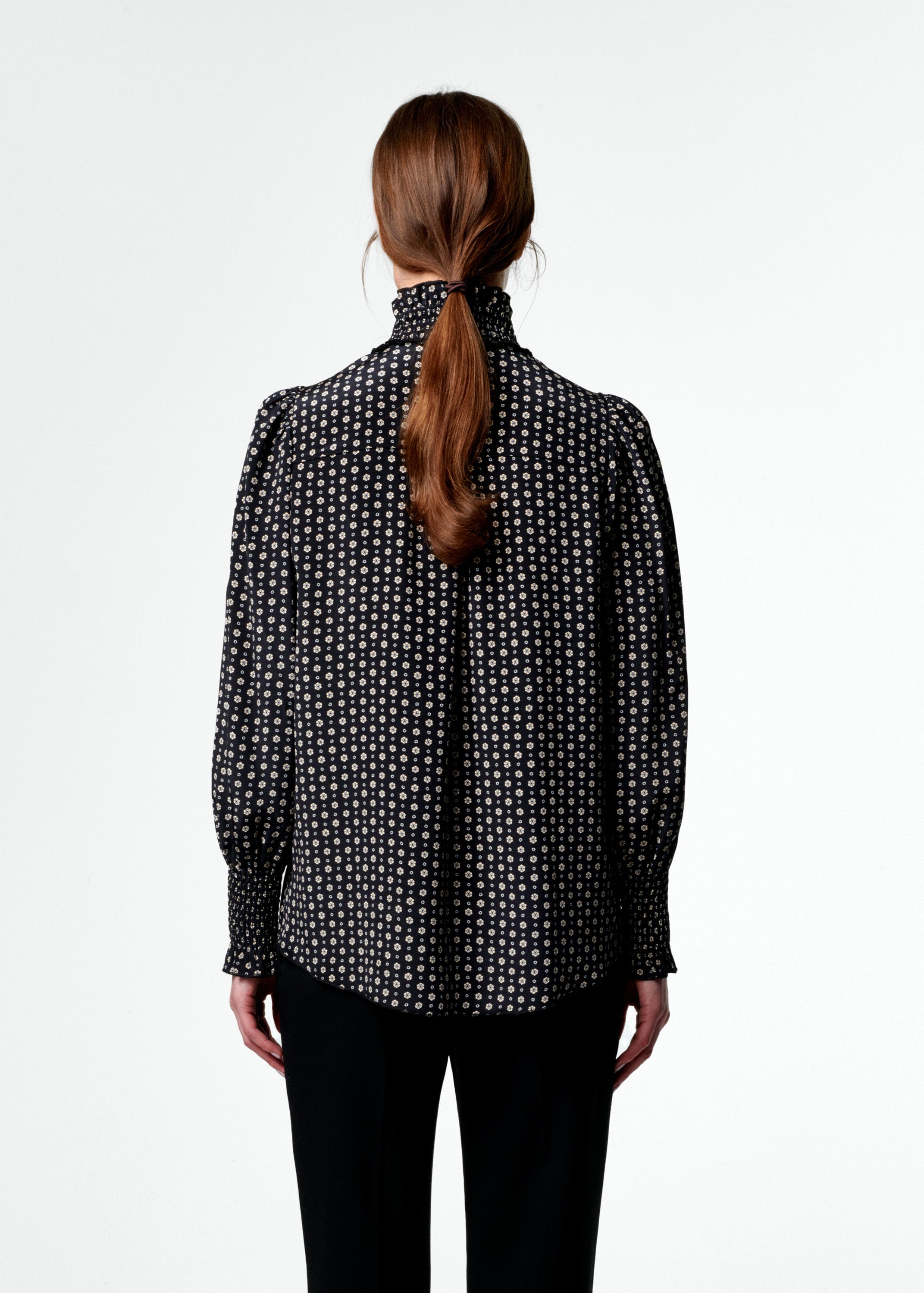 Alva Silk Blouse - Daisy Print